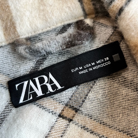 Zara Plaid Shacket - Picture 5 of 7